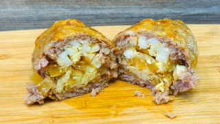 Котлеты фаршированные или мясные Зразы с яйцом и луком. Быстро, просто и очень вкусно