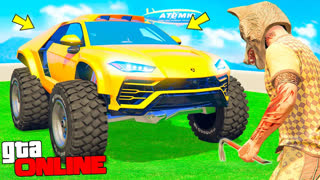 GTA 5 - УГНАЛ НОВЫЙ ЛАМБОТРАК В ГТА 5 ! ЛАМБА УРУС НА БОЛЬШИХ КОЛЁСАХ ! - БИТВА ВОРОВ В GTA 5